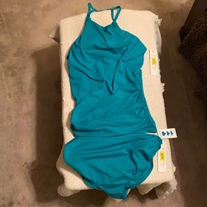 Anne Cole Swim High Neck Tankini  - Emerald Green NEW with tags.